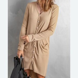 Elegant‎ Tan Maxi Dress